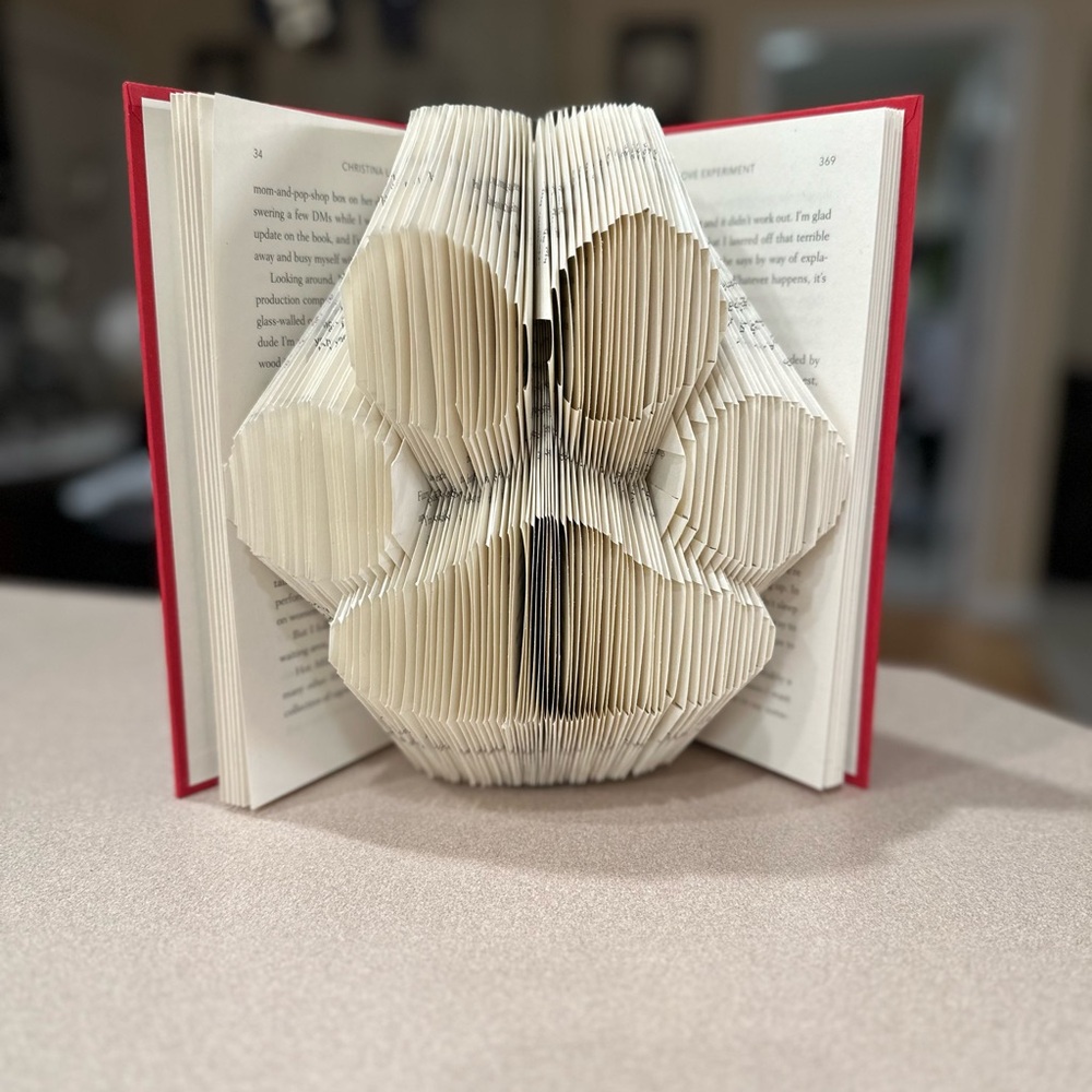Paw Print Handcrafted Book Art
